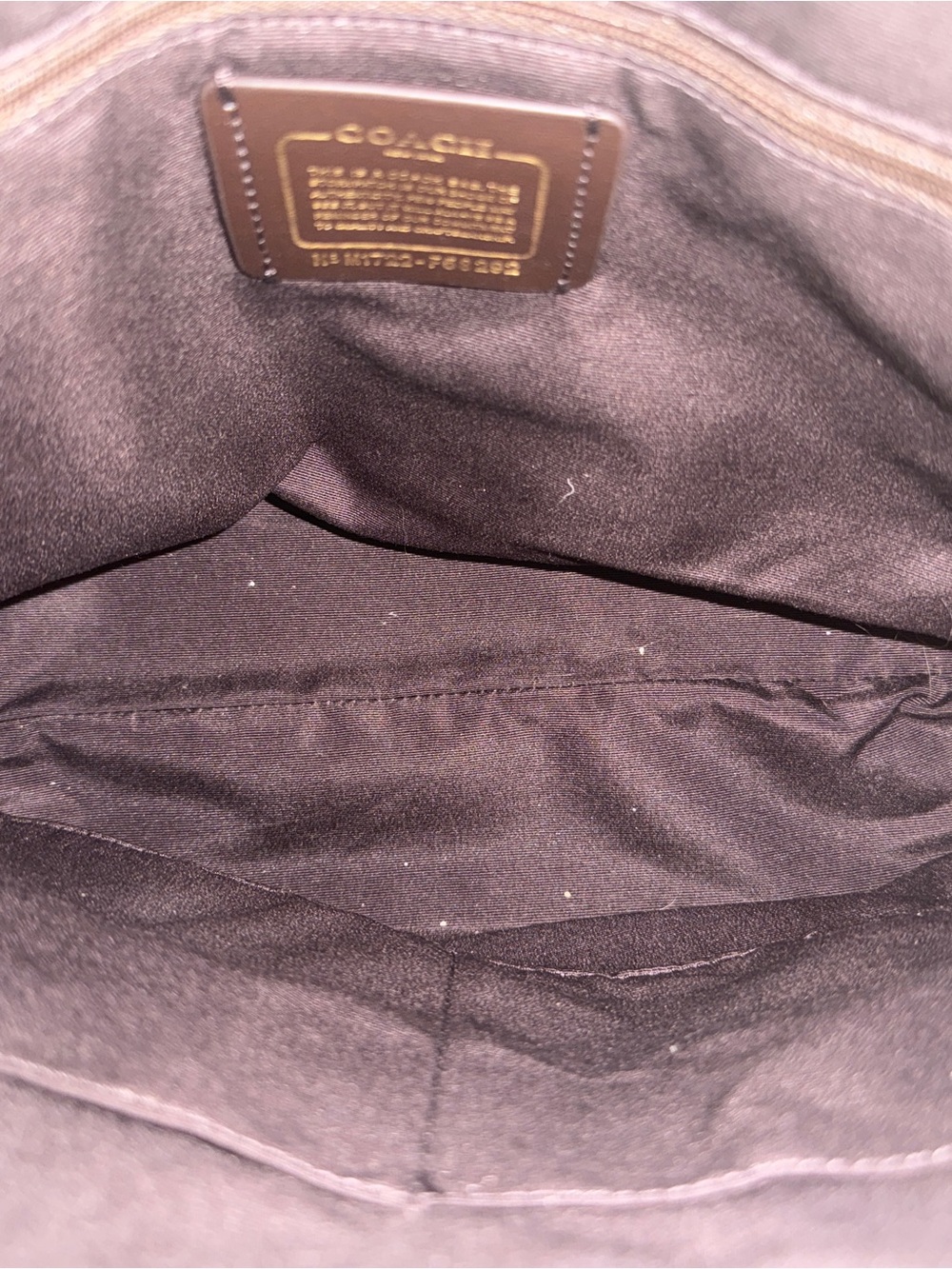 Coach City Zip Tote F58292 Signature Khaki Chalk Gold Shoulder Bag - Picture 3 of 4